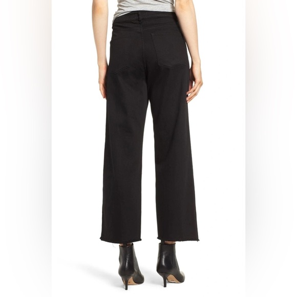 DL1961 High Rise Wide Leg Hepburn Ashwell Raw Frayed Hem size 31 - Picture 5 of 16